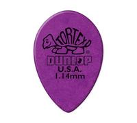 JIM DUNLOP Púas Tortex Pequeño Teardrop 1,14mm Saco de 36, Morado