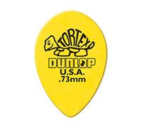 JIM DUNLOP Púas Tortex Pequeño Teardrop, Amarillo, 0,73mm Saco de 36