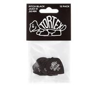 Dunlop 482 TORTEX PITCH BLACK JAZZ III Púas (12-Pack) 0.50 mm