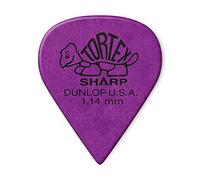 Dunlop Tortex Sharp 114 - Juego de 12 unidades, color morado