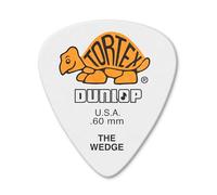 Jim Dunlop Púas Tortex Wedge 0,60 mm naranjas Saco de 72