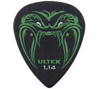 JIM DUNLOP Púas Ultex Hetfield's Black Fang 1,14mm Caja en Metal de 6, Negro