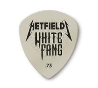 JIM DUNLOP Púas Ultex Hetfield's White Fang 0,73mm Caja en Metal de 6, Blanco