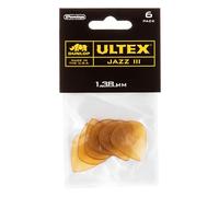 JIM DUNLOP Púas Ultex Jazz III 1,38mm Saco de 6