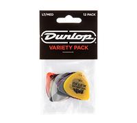 JIM DUNLOP Púas Variety Pack flexible y medium, Saco de 12, Multicolor, tortex, celluloid, ultex, nylon, max grip et gator grip