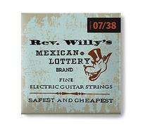 JIM DUNLOP RWN0738 - Cuerdas para guitarra eléctrica - Signature Rev. Willy's Lottery Super Fine 7-9-11-20W-30-38