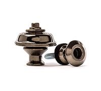 JIM DUNLOP Straplok Dual - Black Chrome Saco de 2, Cierre de cinturón