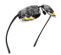 JIM HALO Deporte Gafas de Sol Para Hombre Mujer TR90 Sin Marco Borde Marco Irrompible Para Correr Pescar Béisbol Conducir Plata Espejo