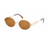 JIM HALO Gafas de Sol Ovaladas Polarizadas para Mujer y Hombre - Retro de Moda Clásicas con Protección UV400