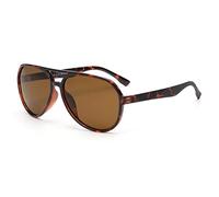 JIM HALO Gafas de Sol Polarizadas para hombre Mujere, Retro Conducción Pesca Tortuga/Marrón
