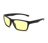 JIM HALO Gafas de sol Polarizadas para Hombres y Mujeres, Gafas de Sol Envolventes Sport Para Ciclismo, Pesca, Conducción Amarillo