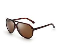 Jim Halo Gafas de sol polarizadas retro de gran tamaño con protección UV400, gafas de sol clásicas para hombre, adecuadas para deportes, conducción, ciclismo, Lente marrón polarizada/marco de tortuga