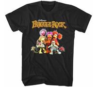 Jim Henson's Fraggle Rock Men's T Shirt Puppet Characters. Black M