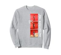 Jim Morrison_002 Sudadera, Unisex para Adultos, Gris Jaspeado, XL