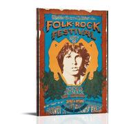 Jim Morrison The Doors Lienzo Póster Decoración Pintura Sala de Estar Arte Mural Dormitorio Pintura Impresión de Pared Pintura Arte Moderno Hogar Boy Habitación Impresión Pintura Niña Vacaciones Mural