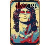 Jim Morrison The Doors Poster Cartel Retro de hojalata, Cartel Vintage, Placa, decoración de Pared para Bar, cafetería, jardín, Dormitorio, Oficina, Hotel, 20X30 cm