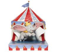 Jim Shore Disney Traditions 6008064 Dumbo Flying out of Tent - Figura Decorativa (24,1 cm)