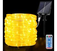 JIMACRO Guirnalda LED Luces Exterior Solares, Luces de Cuerda Impermeables IP65 22m 200LEDs con 8 Modos de Iluminación, Luz de Hadas de Cuerda para Decoración Navideña Jardín Fiesta