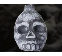 JIMACRO Silbato Azteca de La Muerte, 125+Db Aztec Death Whistle con Borsa, Silbato de La Muerte Azteca per Festa Regalo di Halloween (Gris)