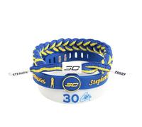 JIMCOM NBA - Pulsera de baloncesto, diseño de estrella de acero inoxidable, pulsera de silicona para deportes al aire libre, 5-8 pulgadas, cuerda tejida a mano