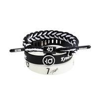 JIMCOM NBA - Pulsera de baloncesto, diseño de estrella de fútbol de acero inoxidable, pulsera de silicona para deportes al aire libre, Durant -7, gel de sílice, Gel de sílice
