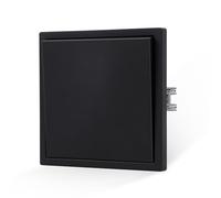 JIMEIDA Interruptor de luz negro de 1 vía, 1 vía, tacto suave, con pinza de conexión, interruptor empotrable, 10 A, 250 V