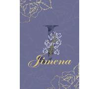 Jimena Diario: Monograma J Cuaderno Floral Personalizado para Mujeres Cuaderno decorativo con monograma en púrpura y dorado, diario personalizado y regalo de cumpleaños para mujeres llamadas Jimena