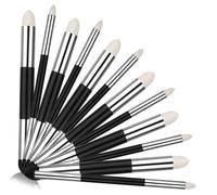 Jimenez 12 Piezas de LáPiz de Esponja para Mezclar Artistas, Cepillo de Esponja para Frotar Lavable de Doble Cabeza, LáPiz de Limpieza para Bocetos de Doble Punta
