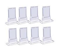 Jimenez 8 Portatarjetas Magnéticos para Tarjetas Coleccionables, Portatarjetas Protectores con Base de Soporte Acrílico para, Tarjetas Deportivas