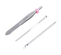 Jimenez ear pick Palillo de comedones pinzas de cejas Juego de herramientas cosmetica
