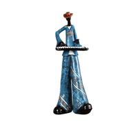 Jimenez Figuras de Jugadores de Banda de Jazz Figura de Músico Vintage Estatuas de Resina Adorno de Escritorio Escultura Retro Decoración Interior del Hogar B