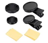 Jimenez Filtro de Lente de Teléfono de 37 mm 52 mm con Clip para Teléfono Inteligente Filtro Variable Universal ND2-400 para Lente de Cámara de Teléfono Móvil