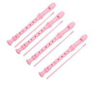 Jimenez Grabadora ABS Rosa, Flauta de Instrumento Musical de 8 Agujeros, Agudos, Niños, Adultos, Principiantes, Instrumento de Flauta de Básico
