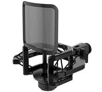 Jimenez MicróFono Soporte de Choque con Filtro de MicróFono Parabrisas Reduce el Ruido Pantalla AntivibracióN Estable FáCil InstalacióN, Negro