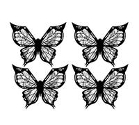 Jimenez Plantilla de Mariposa para Delineador de Ojos, Plantilla de Delineador de Ojos de Mariposa, Plantilla de Maquillaje de Ojos de Mariposa, Plantilla de Mariposa Funciona 4 Piezas