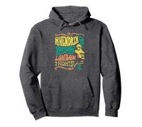 Jimi Hendrix 1967 London Concert Vintage Band Sudadera con Capucha, Unisex para Adultos, Jaspeado Oscuro, L