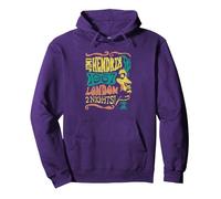 Jimi Hendrix 1967 London Concert Vintage Band Sudadera con Capucha, Unisex para Adultos, Morado, L