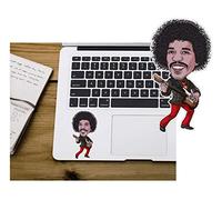 Jimi Hendrix Adhesivo de vinilo para parachoques con diseño de estrellas psicodélicas, diseño de leyenda de rock psicodélico, impermeable, para equipaje, coches, camiones, ordenadores portátiles,