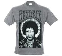 Jimi Hendrix - Bravado - Camiseta de manga corta para hombre, Gris, Large