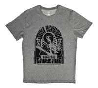 Jimi Hendrix Camiseta Electric Ladyland Mono Logo Oficial Unisex Gris, Gris, Large
