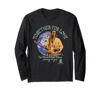 Jimi Hendrix Earth Blues Vintage Band Manga Larga
