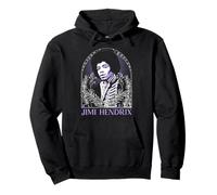 Jimi Hendrix Framed Illustration Tarot Vintage Band Sudadera con Capucha