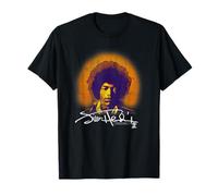 Jimi Hendrix Halo Portrait with Signature Vintage Band Camiseta