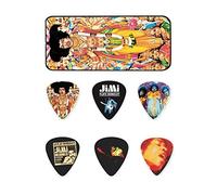JIM DUNLOP Púas Jimi Hendrix, Bold As Love, medium, Caja en Metal de 12