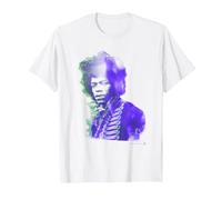 Jimi Hendrix Purple Haze Camiseta, Hombre, Blanco, L