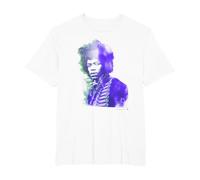 Jimi Hendrix Purple Haze Camiseta, Hombre Tallas Grandes, Blanco, 4X Alto