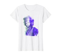 Jimi Hendrix Purple Haze Camiseta, Mujer, Blanco, S