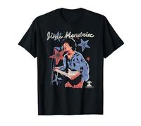 Jimi Hendrix Red White and Blue Stars Vintage Band Camiseta