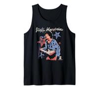 Jimi Hendrix Red White and Blue Stars Vintage Band Camiseta sin Mangas