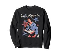 Jimi Hendrix Red White and Blue Stars Vintage Band Sudadera